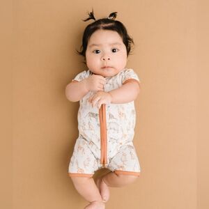 Little One Shop Party Animal Bamboo Short Romper
